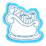 Сани вырубка с трафаретом 10*10 см (TR-2)