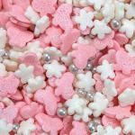 Посыпка фигурная Коктейль Бабочки микс с серебром (50 гр.)