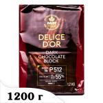 Шоколад МиР премиум коллекция Delice Dor 1,2 кг черный Р512 55% ПЛИТКА