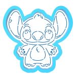 Стич Stitch вырубка с трафаретом 10*10.5 см (TR-2)