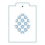 Пасхальное яйцо 8 трафарет для пряника 10*8 см (TR-2) фото