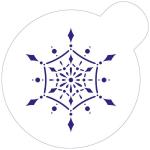 Трафарет Снежинка 4 6см фото