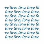 Фон Love трафарет для пряника 13*14 см (TR-2)