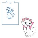 Кошечка Мэри трафарет для пряника 10**7.5 см (TR-2)