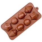 Форма для конфет силикон Рыбки, Ракушки фото