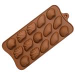 Форма для конфет силикон Ракушки Ассорти 15 шт (фото 1 из 2)