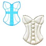 Вырубка для пряников Корсет 10*7,2 см (3D)