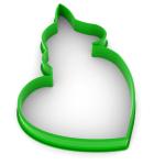 Единорог на сердце вырубка для пряников 10*7,8 см (3D) (фото 1 из 2)