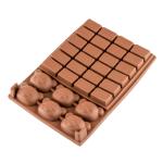 Форма для шоколада силиконовая Мишка Кубик фото