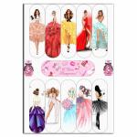 Fashion Девушки 12*3,5 см вафельная картинка для эклеров фото