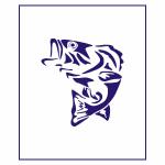 Трафарет Рыбка-1 8*7,5 см (TR-2)