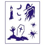 Трафарет Хеллоуин -1 12.5*10 см (TR-2)