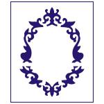 Трафарет Рамка-1 12,5*9 см (TR-2)
