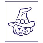 Трафарет Хеллоуин Тыква 10*9,6 см (TR-2)
