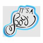 Its a BOY вырубка с трафаретом 11*12 см (TR-1) фото