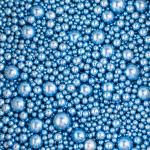 Шарики Голубые зеркальные микс SD Pearls 2-14 мм фото