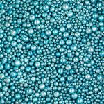 Шарики Бирюзовые зеркальные микс SD Pearls 2-14 мм фото