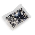 Микс Черный с серебром SD Pearls декор кондитерский фото