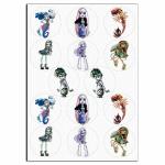 Капкейки-6 см Monster High 2 вафельная картинка фото