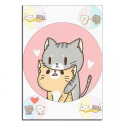 Няшные котики вафельная картинка