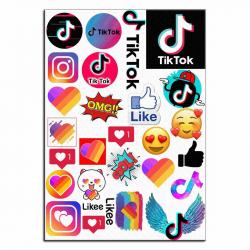 Капкейки-6 см Тик Ток 2 вафельная картинка