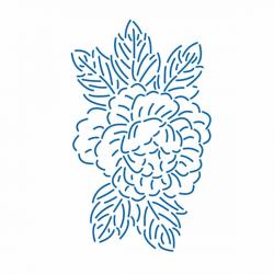 Пион трафарет для пряников 9*5 см (TR-2)