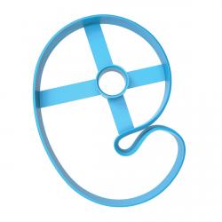 Вырубка для пряников Детская цифра 9 высотой 9 см (3D)