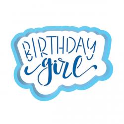 Happy Birthday Girl вырубка с трафаретом 5*7 см (TR-2)