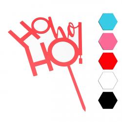 НоНоНо топпер новогодний для торта 12*14,5 см (3D)