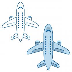 Самолет трафарет для пряников 10,2*9,5 см (TR-2)