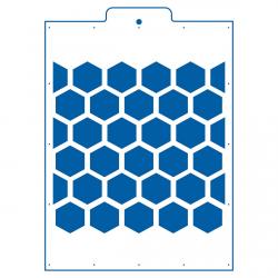 Соты 4*4 см трафарет для торта 18*18 см (TR-4)