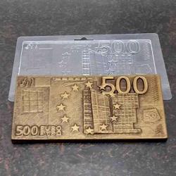 Плитка 500 евро молд для шоколада пластик