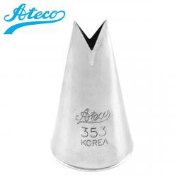 Насадка Ateco 353 Лист Хвост ласточки 10 мм (осн 23 мм)
