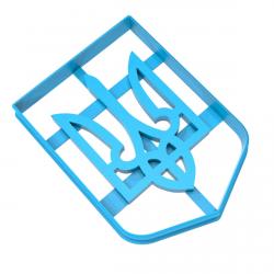 Вырубка для пряников Тризуб 9 см (3D)