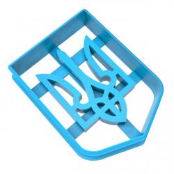 Вырубка для пряников Тризуб 5 см (3D)