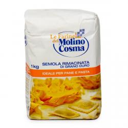 Мука Molino Cosma Semola Rimacinata твердых сортов для пасты  1 кг