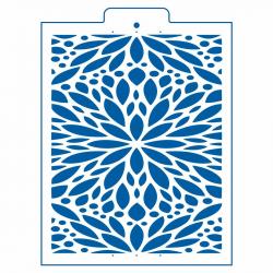 Цветочный трафарет для торта 23*18 см (TR-4)