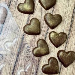 Сердце гладкое 4,5*5,2 см молд для шоколада пластик 8 шт