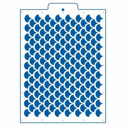Черепица 3 см трафарет для торта 24*18 см (TR-4)