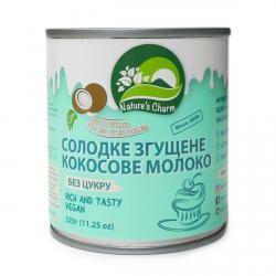 Кокосовое сгущеное молоко Без Сахара Natures Charm 320 г