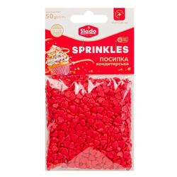 Посыпка кондитерская Коктейль Сердца Красные, 50 г