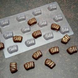LOVE мини молд для шоколада пластик