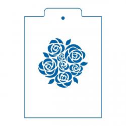 Розы трафарет для пряников 9*9 см (TR-2)