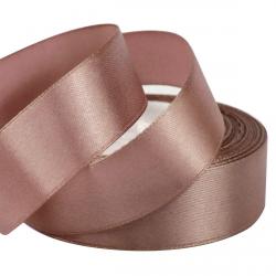 Стрічка атласна 2,5 см Капучино 23 м (91)