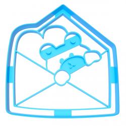 Вырубка для пряников Мишка в конверте 11*11,7 см (3D)