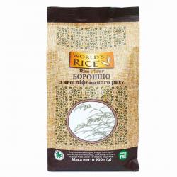 Мука из нешлифованного риса Worlds Rice 0,9 кг