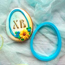 Вырубка для пряников Яйцо 9*7 см (3D)