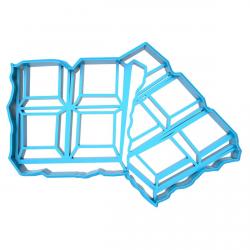 Вырубка для пряников Шоколадка 7*10 см (3D)