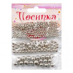СЛАДО посыпка в стиках Серебряные бусинки 58 20 г