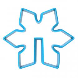 Вырубка для пряника на чашку Снежинка 5,5*6,4 см (3D)